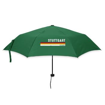 Stuttgart Deutschland Rétro Vintage - Allemand - Parapluie standard - vert bouteille - Devant
