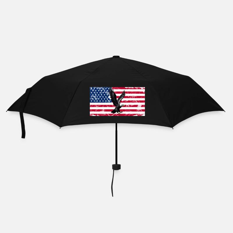 Liberty Eagle over US flag - Umbrella (small) - black