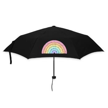 Rainbow Pastel Colors Pride Month LGBTQ+ - Umbrella (small) - black - Front