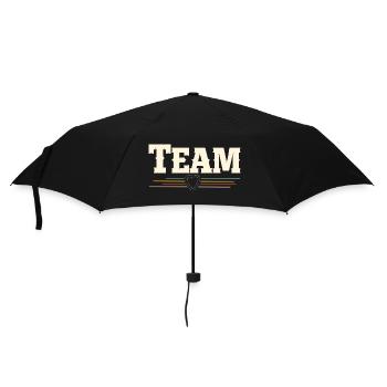 Team - Regenschirm (klein) - Schwarz - Vorne