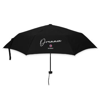 Drammen - Lettrage du drapeau de la Norvège - Norge - Norwegen - Parapluie standard - noir - Devant