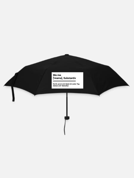 Mom as in the Duden funny shirt as a gift - Umbrella (small) - black