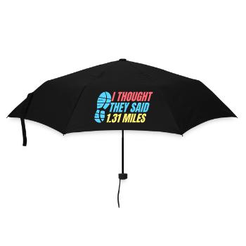 Course à pied : ils ont dit 1,31 mile coureur de marathon - Parapluie standard - noir - Devant