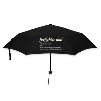 Firefighter Dad Dad Firefighter Hero Humor - Umbrella (small) - black - Front