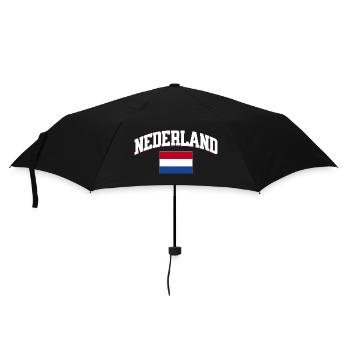 Netherlands Football Lover Retro Sports Design - Umbrella (small) - black - Front
