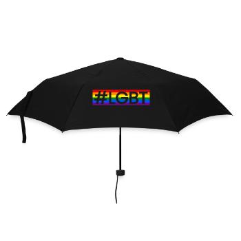 #LGBT - Parapluie standard - noir - Devant