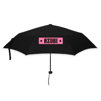 AZUBI rosa tshirt - Regenschirm (klein) - Schwarz - Vorne