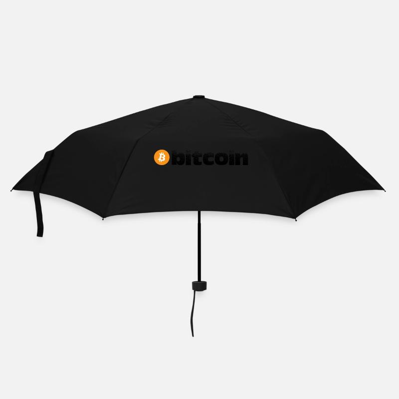Bitcoin - Regenschirm (klein) - Schwarz