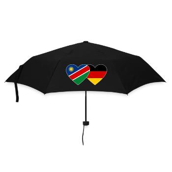 Namibia Germany Flag Heart - Umbrella (small) - black - Front
