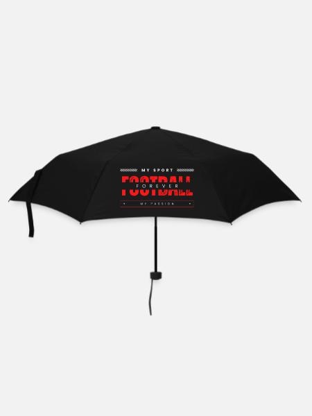 Football my sport my passion red - Parapluie standard - noir