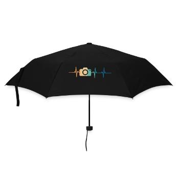 battement de cœur appareil photo - Parapluie standard - noir - Devant