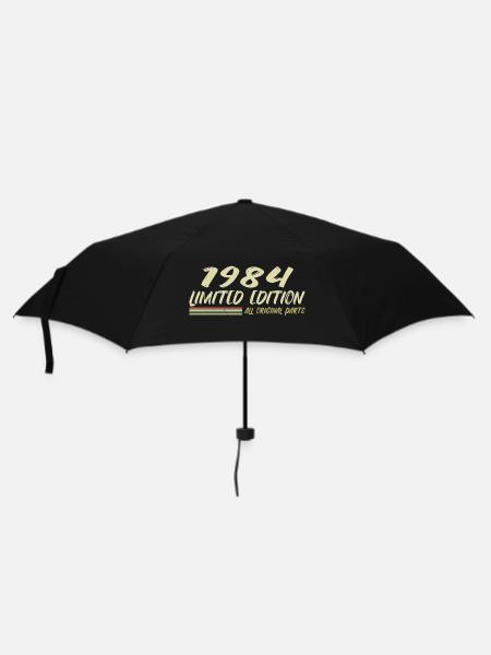 1984 Geburtstagsgeschenkidee 1984 - Regenschirm (klein) - Schwarz