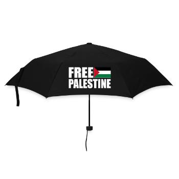 Free palestine - Umbrella (small) - black - Front