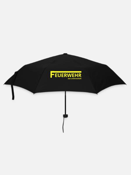 Fire brigade with passion - Umbrella (small) - black