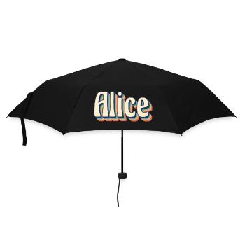 Alice t-shirt retro vintage t-shirt gift idea - Umbrella (small) - black - Front