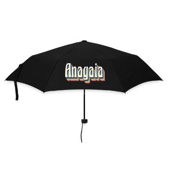 Vintage retro Anagaia tshirt t-shirt gift idea - Umbrella (small) - black - Front