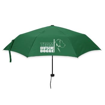 TEAM Deutscher Dogge Hunde Hund Wilsigns - Regenschirm (klein) - Flaschengrün - Vorne