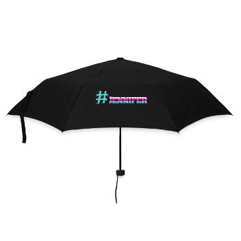 Vorname Jennifer - Regenschirm (klein) - Schwarz - Vorne