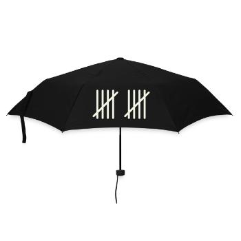 10 coups - Parapluie standard - noir - Devant