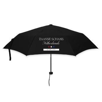 Zaanse Schans Niederlande Souvenir – Reise minimal - Regenschirm (klein) - Schwarz - Vorne