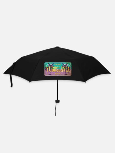 Signe vintage Yougoslavie - Parapluie standard - noir