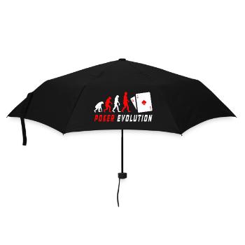 Évolution du poker - Parapluie standard - noir - Devant