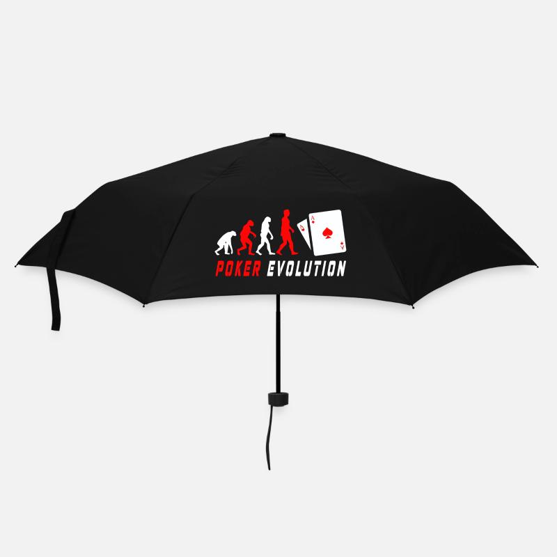 Poker Evolution - Regenschirm (klein) - Schwarz