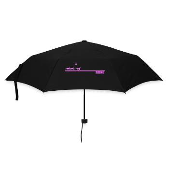 Reiten Sun Pink - Regenschirm (klein) - Schwarz - Vorne
