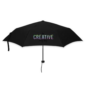 Be creative every day - Umbrella (small) - black - Front