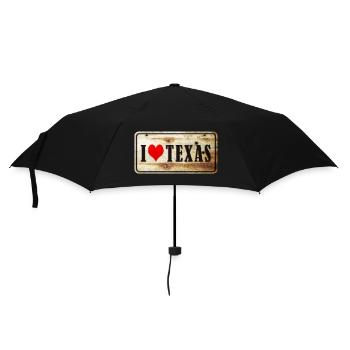 I love Texas - Umbrella (small) - black - Front