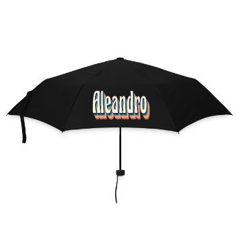 Aleandro t-shirt rétro vintage t-shirt cadeau - Parapluie standard - noir - Devant