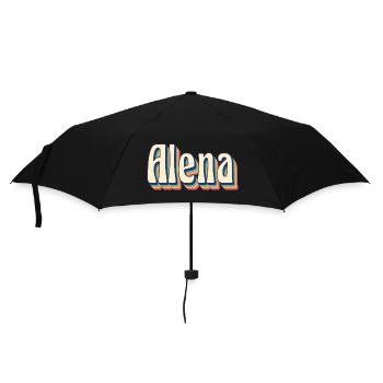 Alena rétro Vintage T-Shirt T-Shirt idée cadeau - Parapluie standard - noir - Devant