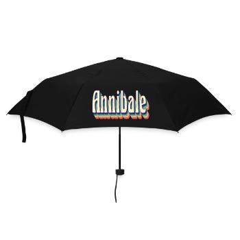 Vintage retro Annibale t-shirt t-shirt - Umbrella (small) - black - Front