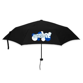 Auxerre Retro Tippfehler Blau - Regenschirm (klein) - Schwarz - Vorne