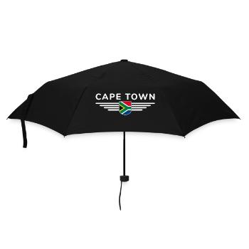 Cape Town T-Shirt for Fans and Explorers - Umbrella (small) - black - Front