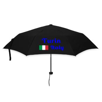 Turin, Italy - Stylish prints - Umbrella (small) - black - Front