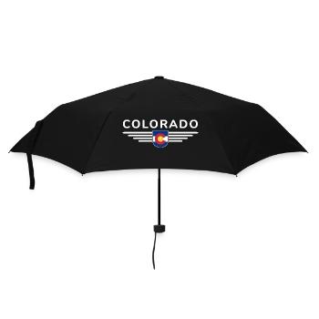 Colorado Fan T-Shirt – Mountains & Adventure - Umbrella (small) - black - Front