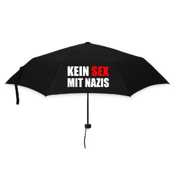 kein sex mit nazis - Regenschirm (klein) - Schwarz - Vorne