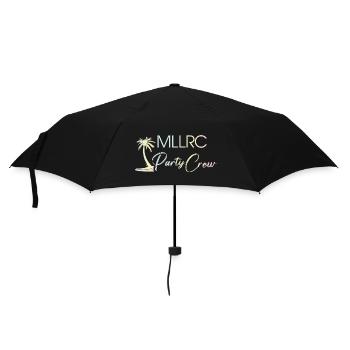 "MLLRC" Mallorca Party Crew - Tropisch - Pastell - Regenschirm (klein) - Schwarz - Vorne