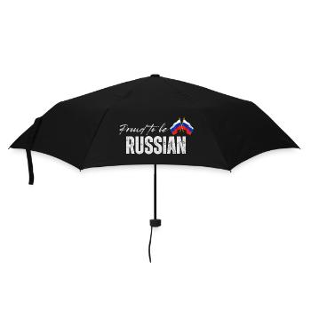 Russian pride, made in Russia - Umbrella (small) - black - Front