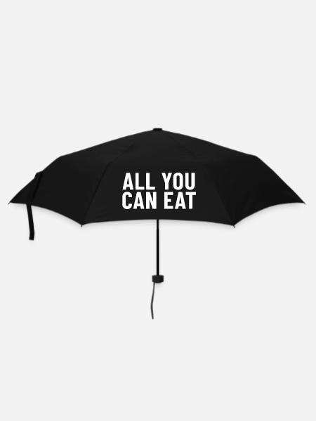 All You Can Eat - Regenschirm (klein) - Schwarz