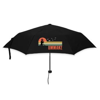 Ostsee Urlaub INSEL UMMANZ Souvenier Lustig - Regenschirm (klein) - Schwarz - Vorne