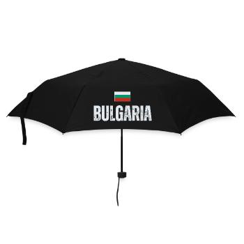 Bulgarian flag, Bulgarian patriot - Umbrella (small) - black - Front