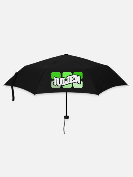 Julien Graffiti Neon Logo - Regenschirm (klein) - Schwarz