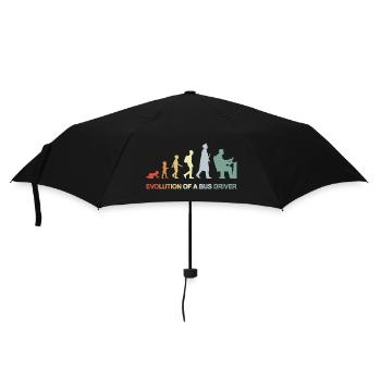 Baby to Bus Driver Evolution - Umbrella (small) - black - Front
