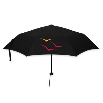 Mouettes - Parapluie standard - noir - Devant