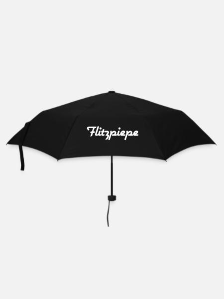 Flitzpiepe - Regenschirm (klein) - Schwarz