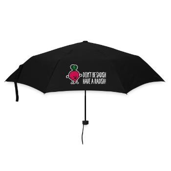 Don't be sadish have a radish funny dietician - Umbrella (small) - black - Front