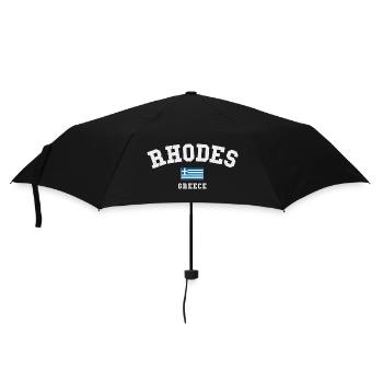 Rhodes Greece Flag Design - Umbrella (small) - black - Front