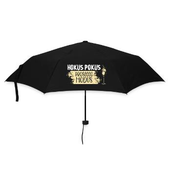 Hokus Pokus Prosecco Modus - Regenschirm (klein) - Schwarz - Vorne